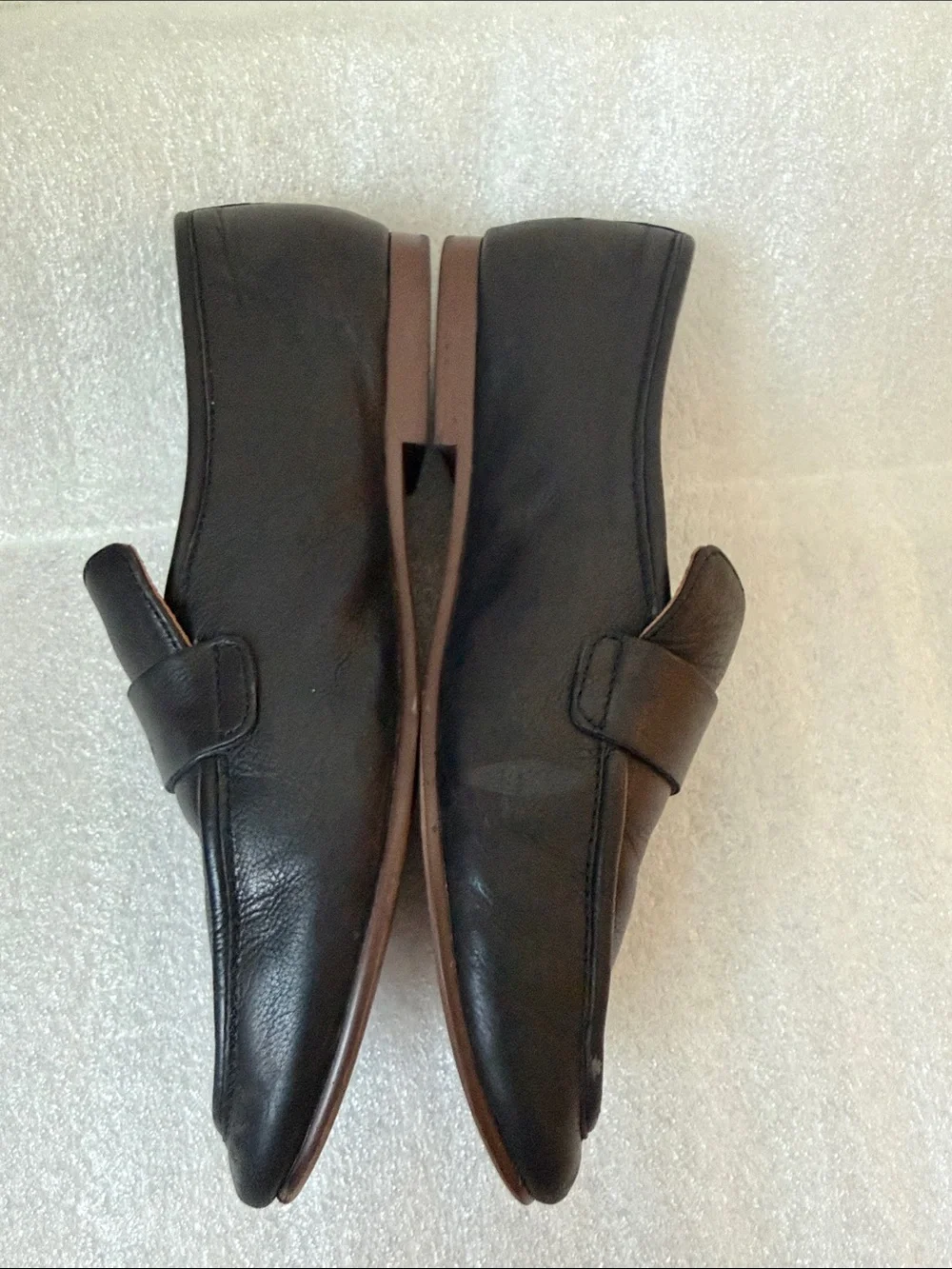 Madewell Black Leather Lacy Loafers      Size 6 1/2